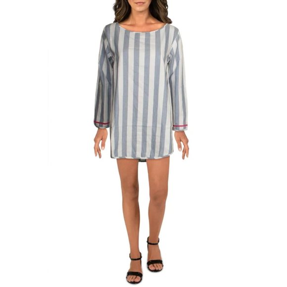 (NWT) Soleil Open Back Striped Mini Dress Size 6/8 - Picture 3 of 5